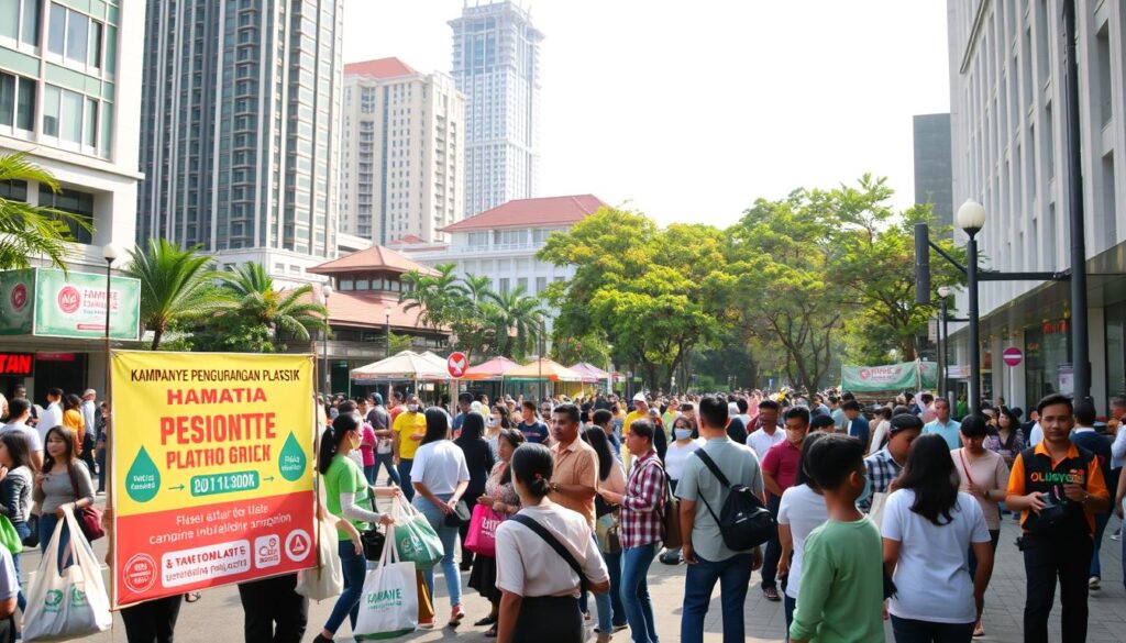 kampanye pengurangan plastik