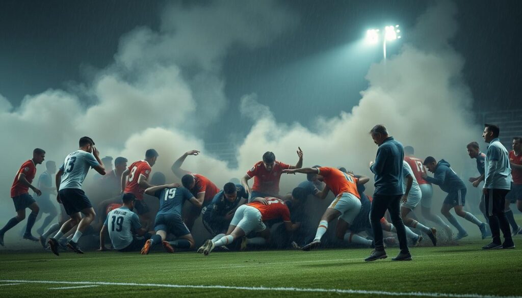 kekalahan tim sepak bola