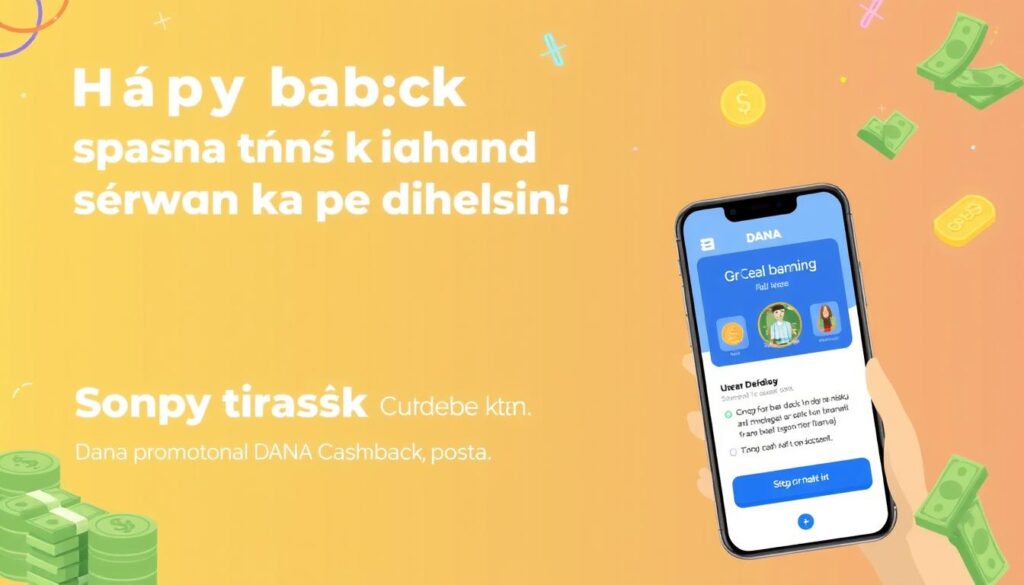 Ilustrasi pengguna yang berhasil mendapatkan cashback dari Promo Cashback DANA Ilustrasi pengguna yang berhasil mendapatkan cashback dari Promo Cashback DANA