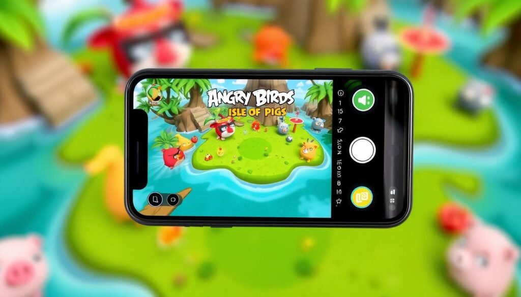 Gambar Angry Birds AR: Isle of Pigs pada iPhone 15 Pro