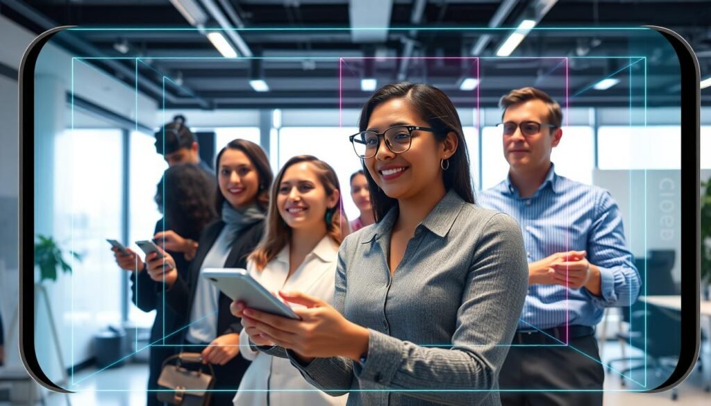 Gambar Snapchat menggunakan LiDAR pada iPhone 15 Pro untuk efek AR